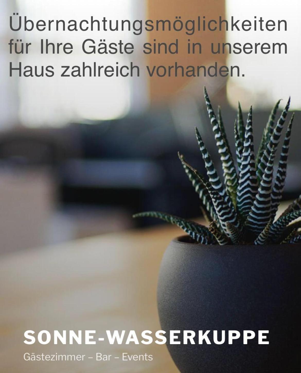 Zur Sonne "Gasthaus-Bar-Events" Poppenhausen Exteriör bild