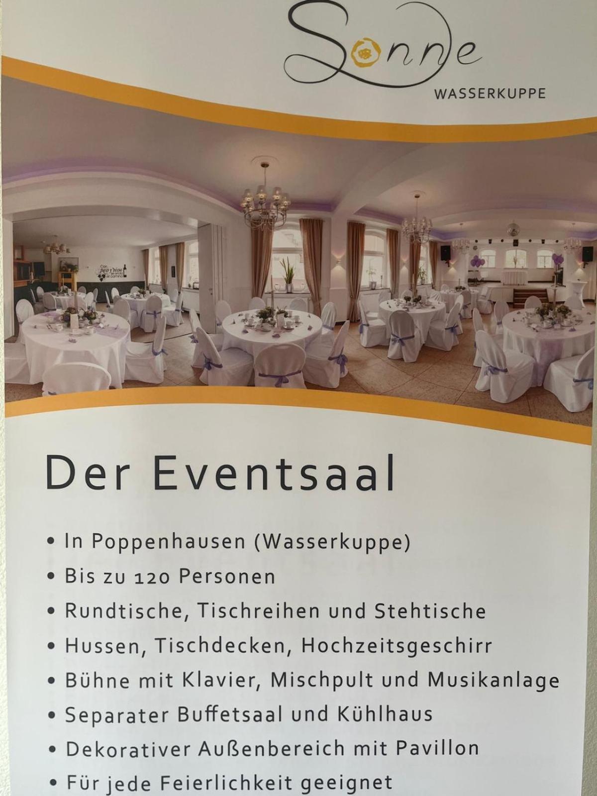 Zur Sonne "Gasthaus-Bar-Events" Poppenhausen Exteriör bild