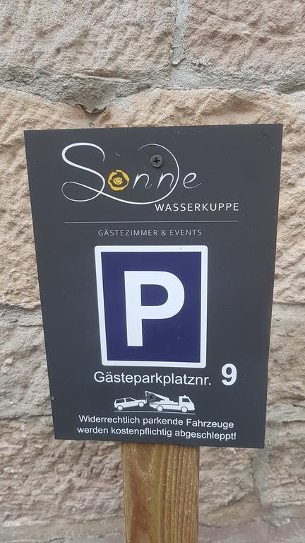 Zur Sonne "Gasthaus-Bar-Events" Poppenhausen Exteriör bild